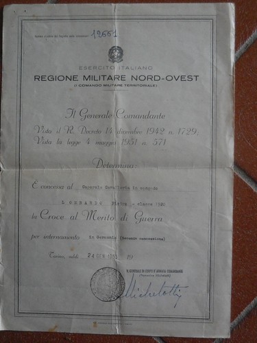 Attestato diploma per croce - attestato,