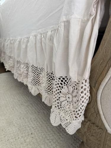 Gonna letto vintage - , pizzo