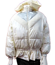 Giacca con cappuccio imbottita panna Mayoral bambina età 14 - 157 cm