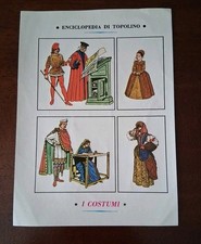 ENCICLOPEDIA DI TOPOLINO  FIGURINE "I COSTUMI" 1962