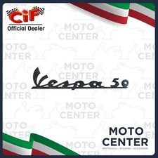 TARGHETTA NERA ADESIVA VESPA