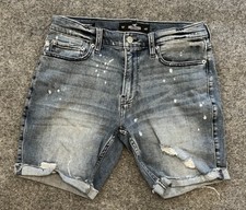 Hollister pantaloncino donna w31 demin skinny 7" elasticizzato avanzato