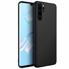 COVER CUSTODIA PER HUAWEI P30 PRO P 30 PRO NERO OPACO TPU SLIM MORBIDA ULTRASLIM