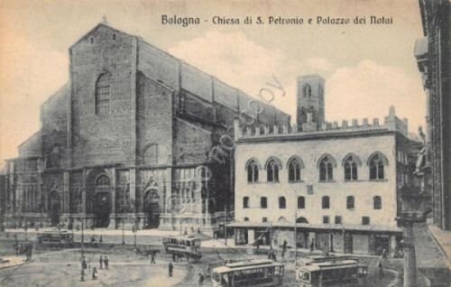Cartolina bolonga chiesa san - bolonga,