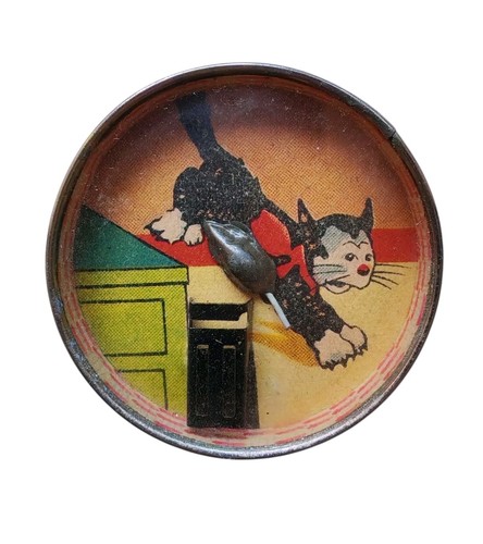 Antico giocattolo gatto - giocattolo,