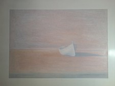 quadro moderno dipinto a mano. Pastello ad olio,firmato e datato, cm 45x65