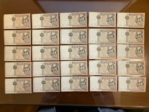 Lotto banconote lire - lotto, 50