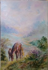 Quadro "Cavallo con puledro"