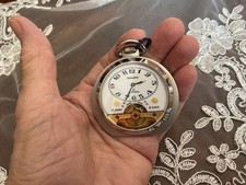 OROLOGIO DA TASCA HEBDOMAS SAVONETTE 8 JOURS DAYS CIPOLLA TASCHINO FUNZIONANTE