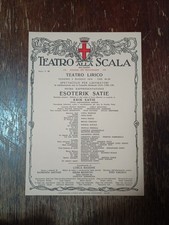 Locandina Teatro Alla Scala 5 Maggio 1978