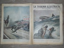 LA TRIBUNA ILLUSTRATA 7 dicembre 1930 naufrago suona campana si salva da squali
