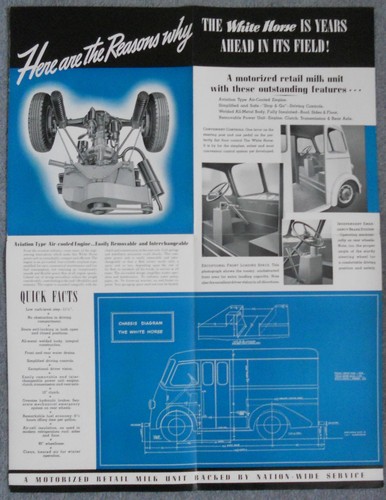 Milk float van white - float,