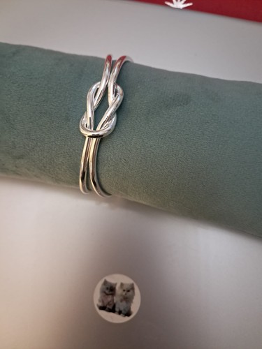 Bracelet manchette argent