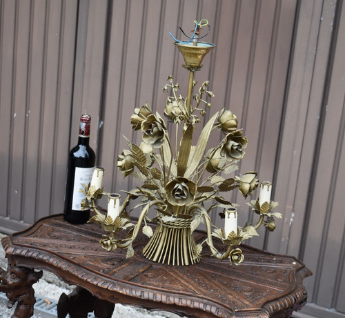 Lampadario secchiello con - lampadario, a