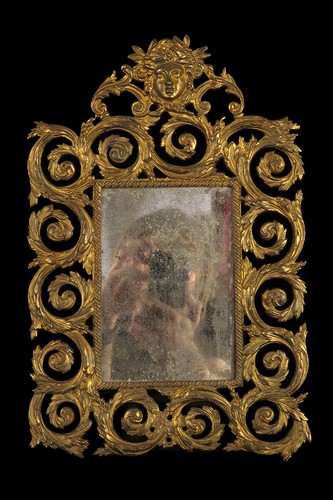 Antico specchio bronzo - antico, verso