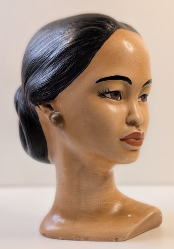 Scultura busto testa - , donna