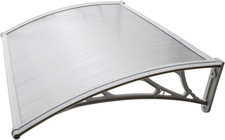 Tenda in Policarbonato, 80 X 100 Cm, per Porte Di Ingresso, Garage E Finestra, P