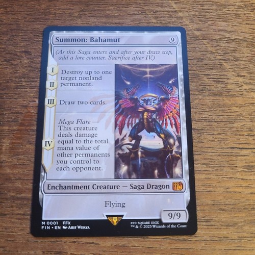 Summon bahamut 0001 carta - summon, m