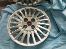 FIAT GRANDE PUNTO SET 4 COPRICERCHI COPPA RUOTA COPRIRUOTA BORCHIE 15" L/ROSSO