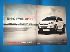 RITAGLIO DI GIORNALE PUBBLICITA' FIAT PUNTO AUTO DA COLLEZIONE - (160)