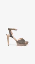sandalo donna color rame nero
