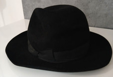 TESI Cappello Invernale Italy Feltro Nero Impermeabile 59 Borsalino