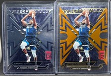 022-23 Donruss Elite FORMULE DI POTERE ANTHONY EDWARDS arancione + base lupi di legno