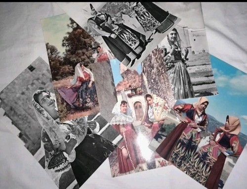Costumi sardi cartoline - costumi,