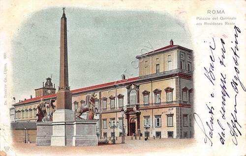 Cartolina roma palazzo del - roma,