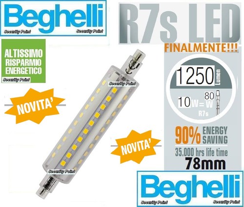 Beghelli lampadina led r7s - beghelli, 10w