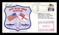 TIGRONE AGSS-419 GRAMPUS SO-4 1972 JOINT US/UK Sonar Operation CAPT COPERTINA FIRMATA