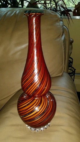 Zanetti striped murano art - zanetti,