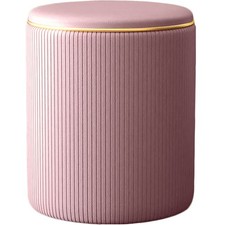 Pouf Contenitore Ecopelle Rosa