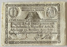 Paoli 10 Repubblica Romana Anno Sesto