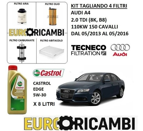 Kit tagliando filtri - kit, 8lt