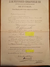 Decreto nomina Ufficiale