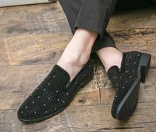 Fashion Rhinestone Men Pointy