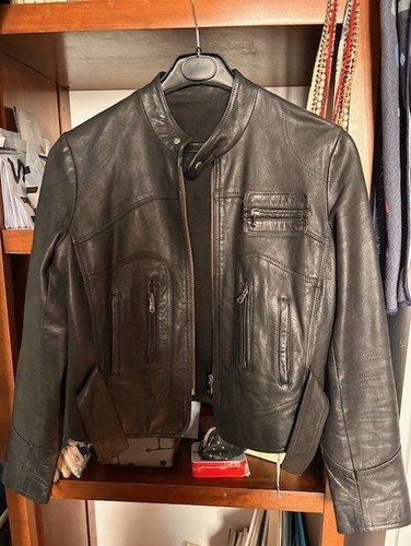 Giacca pelle nera donna - giacca, nera,