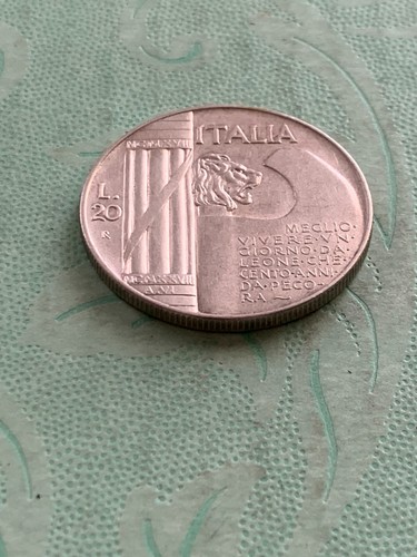 Lire 1928 elmetto - 20,