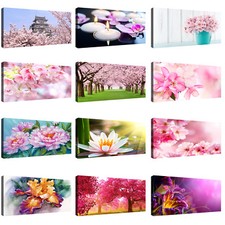 Canvashop quadri moderni fiori 120x60 cm stampa su tela canvas Casa natura