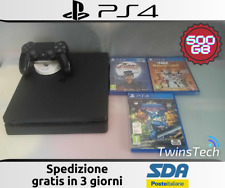 SONY PLATSTATION 4 SLIM 500GB PS4 + 1 GIOCO NUOVO  + 1 USATO  PS4 NO PS5