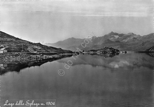 Cartolina lago dello spluga - cartolina,