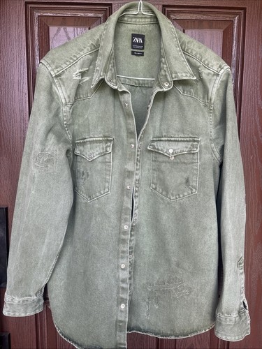 Camicia zara uomo - verde, denim