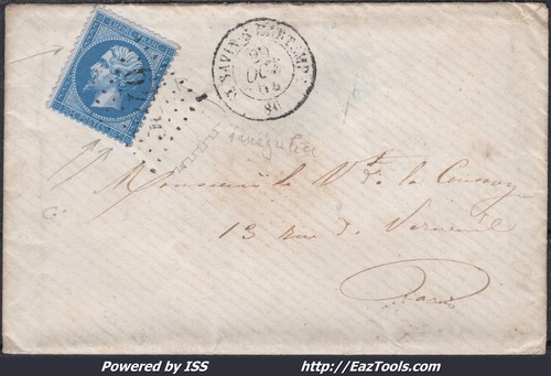 France sur lettre gc - lettre,