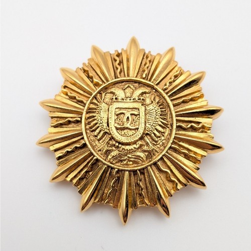 Spilla chanel emblema oro - spilla,