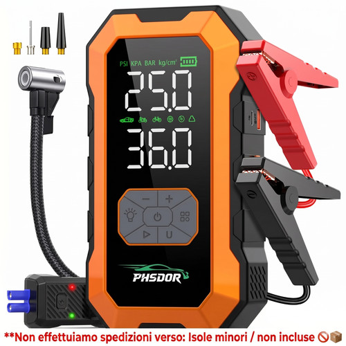Avviatore batteria auto con - avviatore,