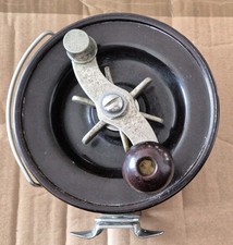 UN MULINELLO A SCATTO VINTAGE ALVEY 6" BUONO STATO FUNZIONANTE FRENO A TAMBURO CAPSTAN 