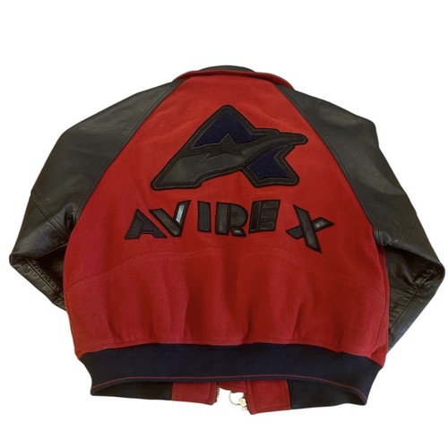 Giacca pelle lana avirex - giacca,