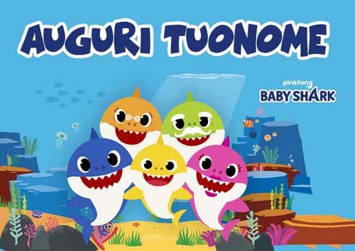 Cialda baby shark decorazione - baby,