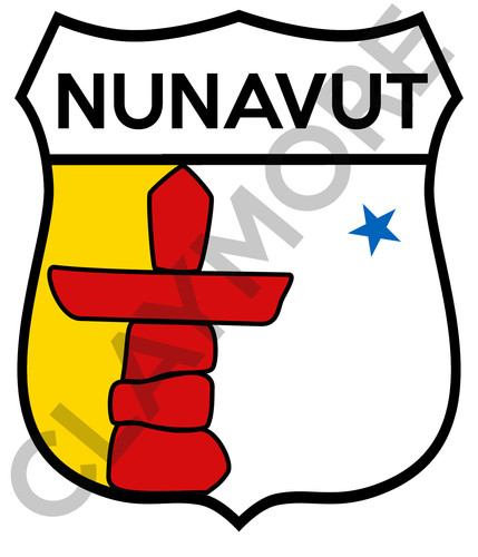 Adesivo auto nunavut canada - adesivo,